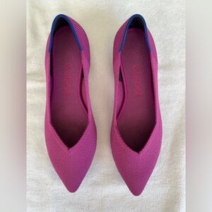 Rothy's Wild Orchid Points, size 7, excellent used condition